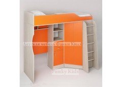Кровать чердак Фанки Кидз 7 (Оранжевый)