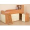 Кровать чердак Дюймовочка (Вильха+Крем Ваниль)
