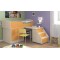 Кровать чердак Дюймовочка-2 Микро (Дуб Молочный+Ольха)