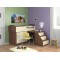 Кровать чердак Дюймовочка-2 Микро (Венге+Крем Ваниль)