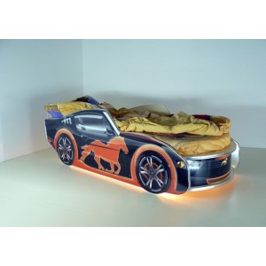 Кровать Мустанг Премиум Черная