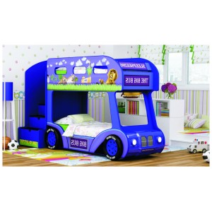Кровать Автобус "Мадагаскар -ЛЮКС" (Синий)