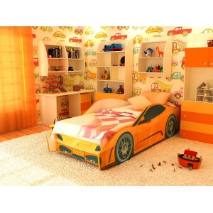 Кровать Феррари Эконом (Оранжевый)