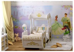 Кровать Карета белая