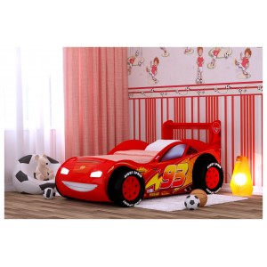 Кровать Молния 3D (красный)