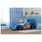 Кровать Молния 3D (синий)