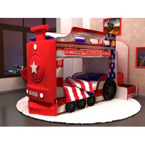 Кровать Паровоз "Америка"