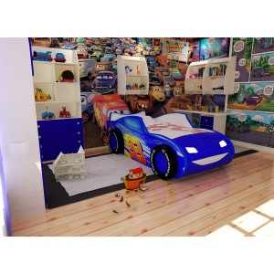 Кровать Топ Спит 3D синяя