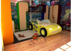 Кровать Топ Спит 3D желтая