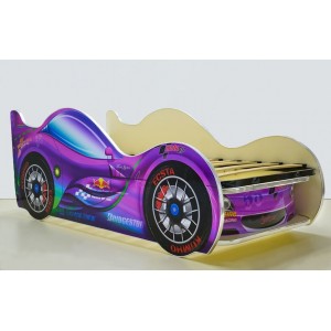 Кровать "Спорт кар 2 Сиреневая"