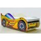 Кровать "Спорт кар 2 Желтая"