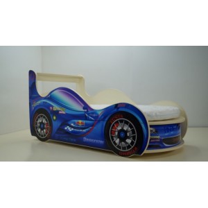 Кровать Спорткар Премиум Синяя