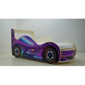 Кровать Спорткар Премиум Сиреневая