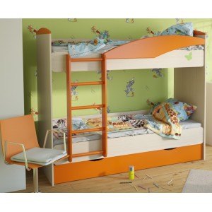 Детская двухярусная кровать Корвет № 23