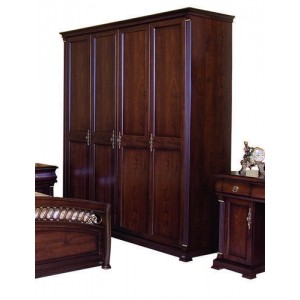 Нотти Шкаф 4-дверный M&K 9901 4 DOORS WARDROBE (ТЁМНЫЙ ОРЕХ)