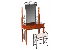 Туалетный столик с банкеткой M&K 5603-DT (Темная вишня) Туалетный столик с банкеткой M&K 5603-DT (Темная вишня)