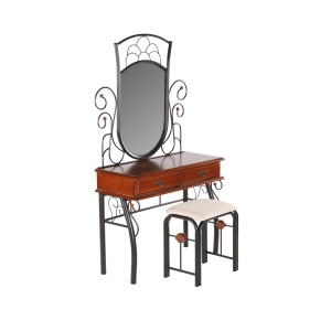 Туалетный столик с банкеткой M&K FD 247 (Темная вишня)