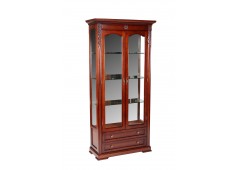 Витрина 2-дверная M&K С05 100*43*210 см (Темный орех)