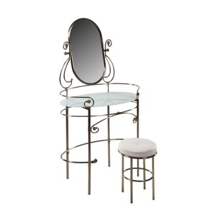 Туалетный столик с пуфиком M&K 9909 (Античная медь)