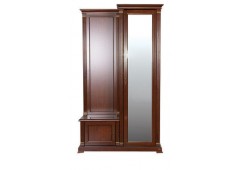 Нотти Прихожая M&K 9901 HALL 205х119х43 см (ТЁМНЫЙ ОРЕХ)