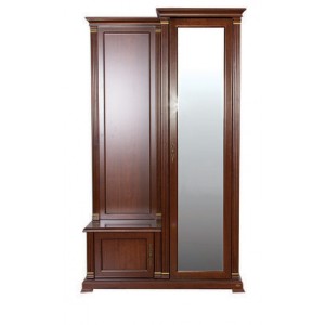 Нотти Прихожая M&K 9901 HALL 205х119х43 см (ТЁМНЫЙ ОРЕХ)