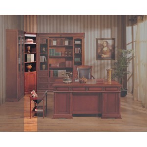 Шкаф книжный M&K С05 угловой CORNER 70х70х220 см (Темный орех)