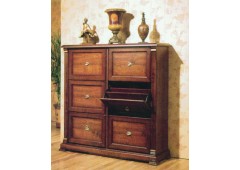Нотти Тумба для обуви M&K 9901 6 DRAWERS SHOES CABINET (ТЁМНЫЙ ОРЕХ)