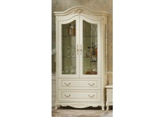 Витрина M&K "Милано" 2-D Cellaret 2-дверная 110х46х215 см (Слоновая кость)