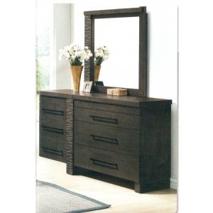 Комод с зеркалом M&K "Роберта" Chest 3955-DT (Dark Wenger)