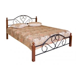 Кровать M&K FD 802 120х200 (Темная вишня)