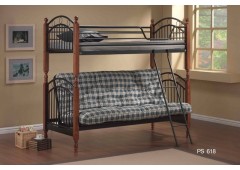 Кровать M&K PS 618 Двухъярусная (Темная вишня)