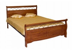 Кровать M&K "Агата" 836-SNS-KD (183*200) (Темная вишня)