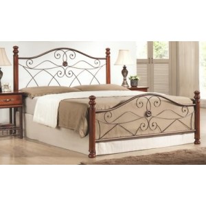 Кровать M&K 1113-NS (Темная вишня)