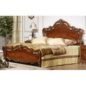 Кровать M&K Виктория BED (180х200) (Темный орех)