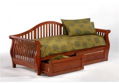 Диван - кровать M&K LB 73 Dirty Oak с ящиком DW-10 (Темный орех)