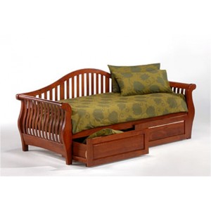 Диван - кровать M&K LB 73 Dirty Oak с ящиком DW-10 (Темный орех)