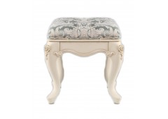 Банкетка M&K "Милано", ткань УЗОР (МТ8810),  50х36х46 см (Слоновая кость)