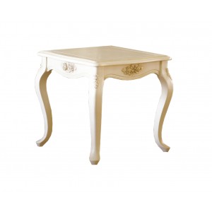 Столик чайный M&K "Милано" КВАДРАТНЫЙ 68х68х66 см (Слоновая кость)