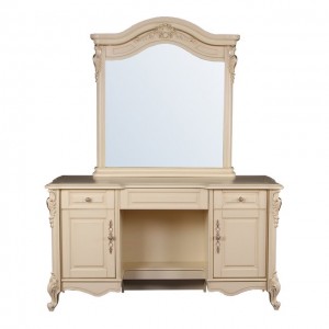 Туалетный столик с зеркалом M&K "Милано" 8803-C 149х50х187 см (Слоновая кость)