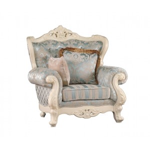 Кресло M&K "Милано" (ткань "УЗОР") 116х90х115 см (Слоновая кость)