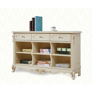 Консоль с полками M&K "Милано" Sofa back cabinet, 139х39х83,5 см (Слоновая кость)