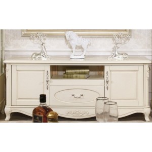 ТВ тумба M&K "Милано" 160х51х68 см (Слоновая кость)