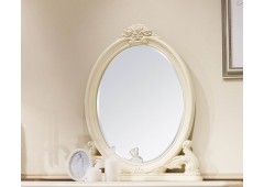 Зеркало для консоли M&K "Милано" овальное 82х90 см (Слоновая кость) Зеркало для консоли M&K "Милано" овальное 82х90 см (Слоновая кость)