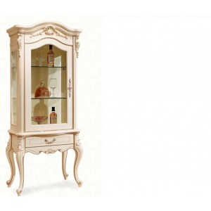 Витрина барная малая M&K "Милано" 78х48,5х187,5 см (Слоновая кость)