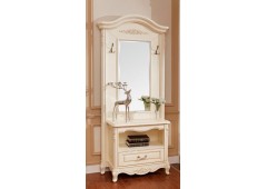 Прихожая с зеркалом M&K "Милано" 103,5х41,5х210 см (Слоновая кость)