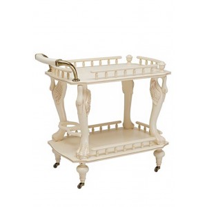 Столик сервировочный M&K "Милано" Hand cart,  80х50х80 см (Слоновая кость)
