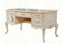 Стол письменный M&K "Милано" Book desk, 160х80х81 см (Слоновая кость)