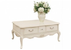 Столик журнальный M&K "Милано" Long tea table, 120х80х53 см (Слоновая кость)