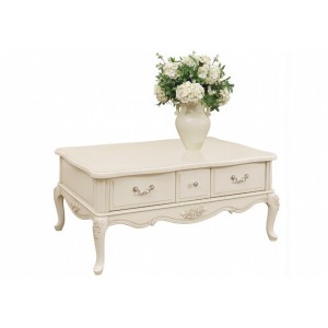 Столик журнальный M&K "Милано" Long tea table, 120х80х53 см (Слоновая кость)