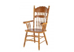 Стул M&K CCKD - 828 A GR DARK  с подлокотниками (Дуб)